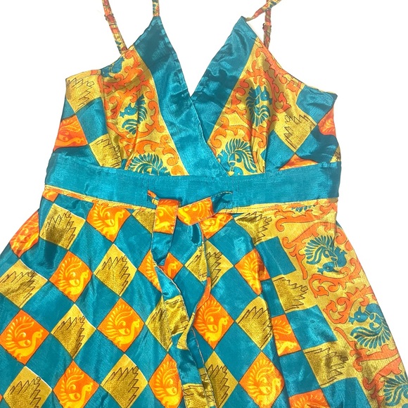 Beautiful Celina brand / long multi colored dress One size - Picture 3 of 8